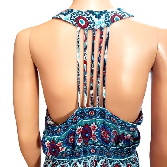 Patrons of Peace Racer Back Strings Summer Dress Sz M - Picture 4 of 11